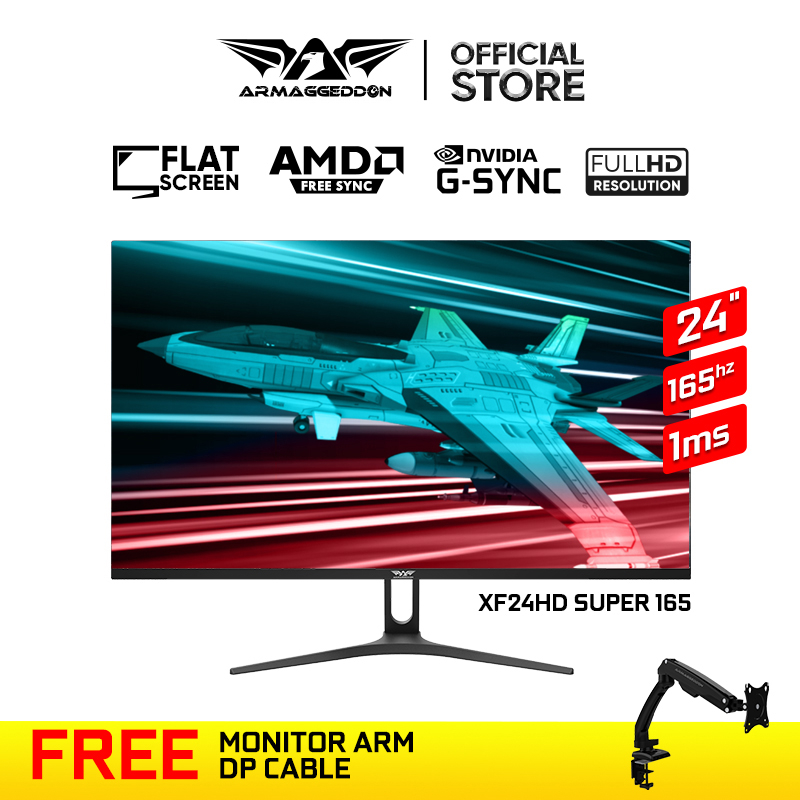 Armaggeddon Pixxel+ Xtreme XF24HD Super Gaming Monitor l 165hz Refresh Rate l 1ms Response Time