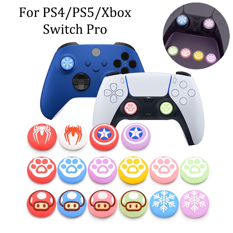 Luminous Thumb Stick Grip Cap Joystick Cover Thumbstick Case For Sony PS5 PS4 PS3 Controller